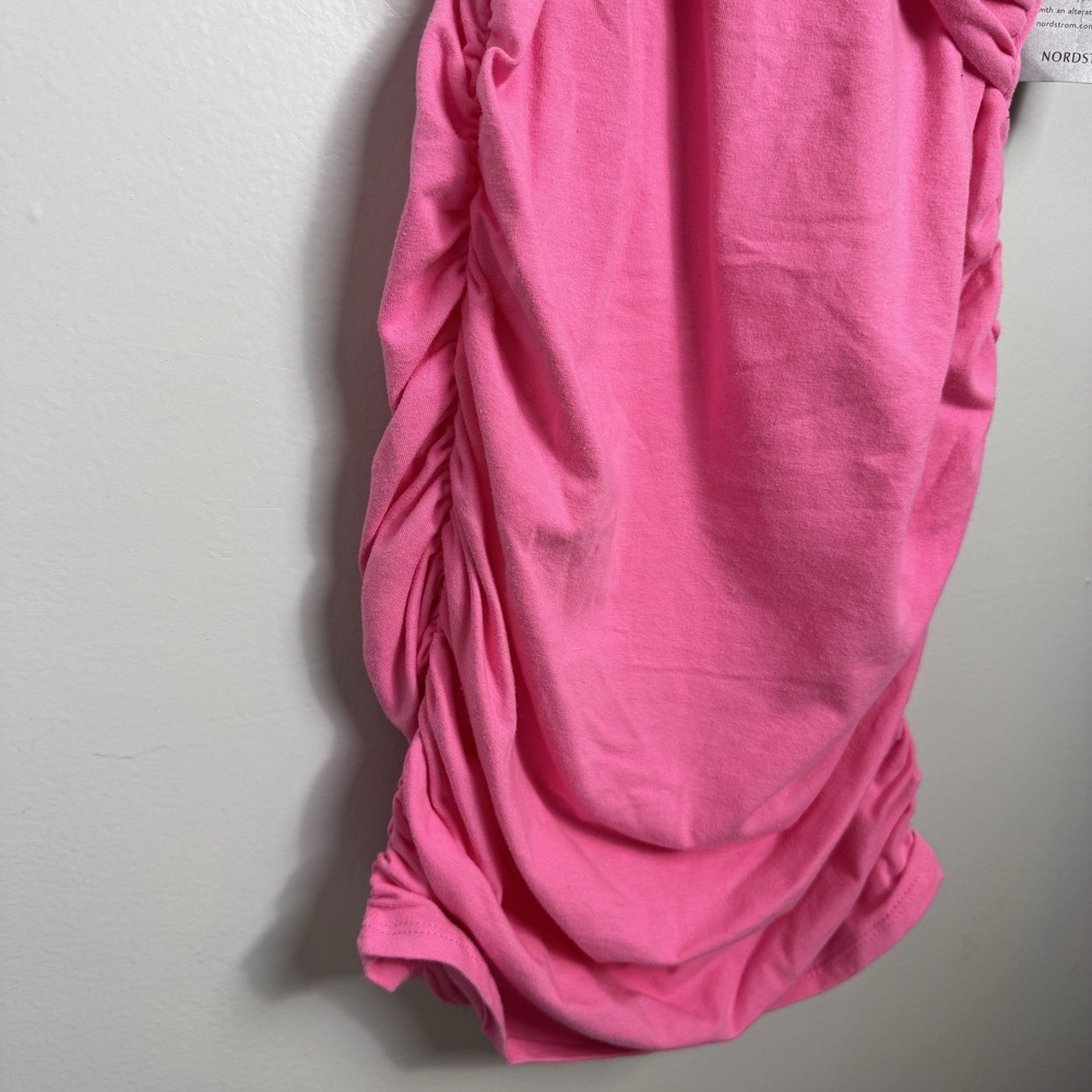 Lush Pink Sleeveless Twist Front Bodycon Mini Dress - Size Small NWT - Picture 4 of 6